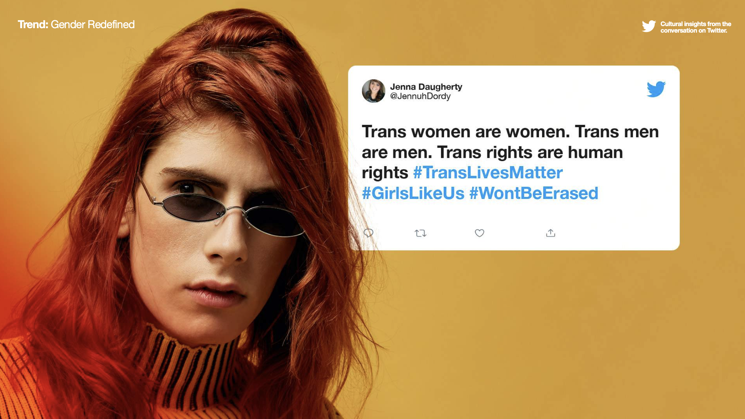 tweet showing trans women are women and trans men are men.
